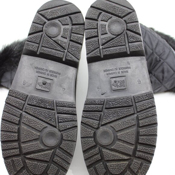 Maple Leafe Youth Shoe Husky Canada Faux Fur SZ 4WY Black Rubber Boot & Faux Fur - Picture 5 of 6